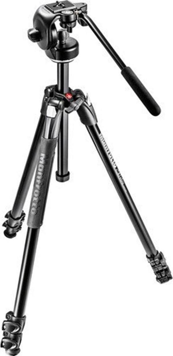 Manfrotto MK290XTA3-2W Alu 3-Section Tripod Kit with 128RC - Image 1
