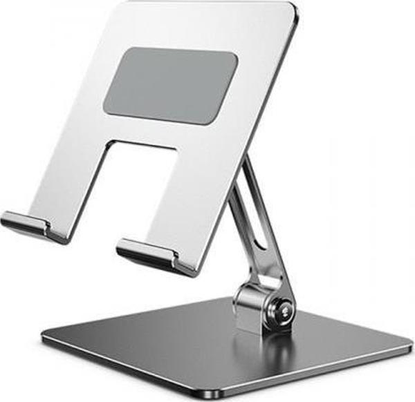 Polham Ful Metal Ultra Sağlam Masaüstü Telefon, Tablet ve Notebook Standı, Açı Ayarlı Kaymaz Stand - Image 1