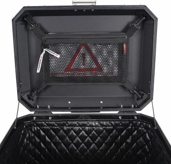 GP Kompozit 57  LT Alüminyum Motosiklet Çanta Uyumlu Çanta İçi File Siyah - Image 1