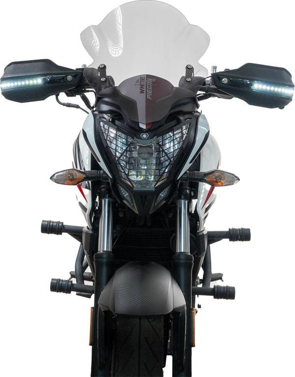 GP Kompozit Honda XL750L Transalp 2023-2024 Uyumlu Led Sinyalli Elcik Koruma Siyah - Image 1