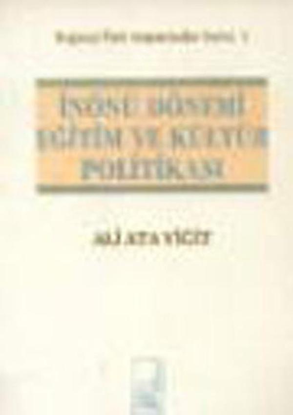 İnönü Dönemi Eğitim ve Kültür Politikası - Boğaziçi Yayınları - Image 1