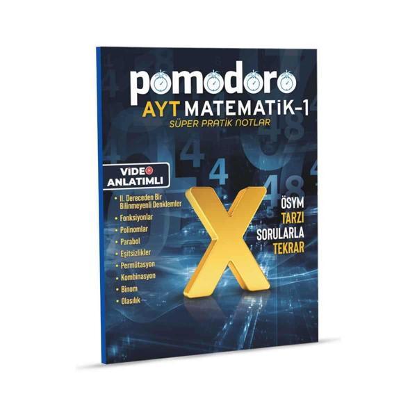 AYT Matematik 1 Konu Soru Süper Pratik Notlar Pomodoro Yayınları - KR Akademi - Image 1