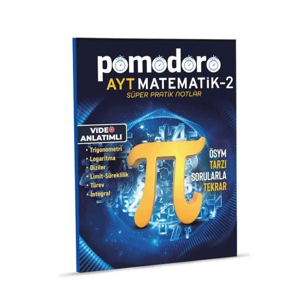 AYT Matematik 2 Konu Soru Süper Pratik Notlar Pomodoro Yayınları - KR Akademi - Image 1