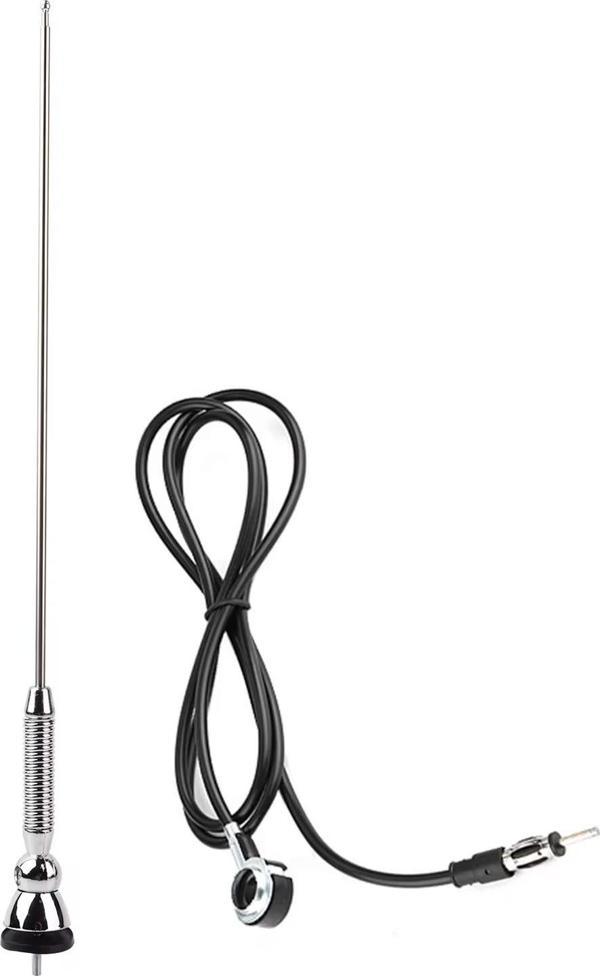 Yaylı Elektronik Cam Radyo Anteni 48 cm Siyah - Image 1