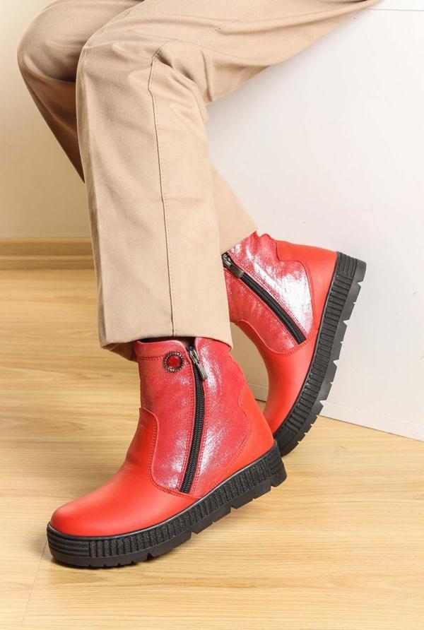 Hakiki Deri Kürklü Unisex Çocuk Klasik Bot 769KXA125 - Image 1