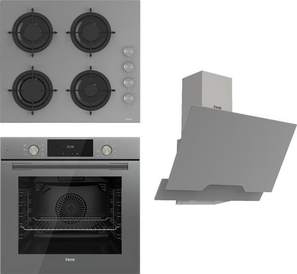 Ferre Flowart Serisi Gri Set (cs208 + Qms63cpr +d065 ) - Image 1