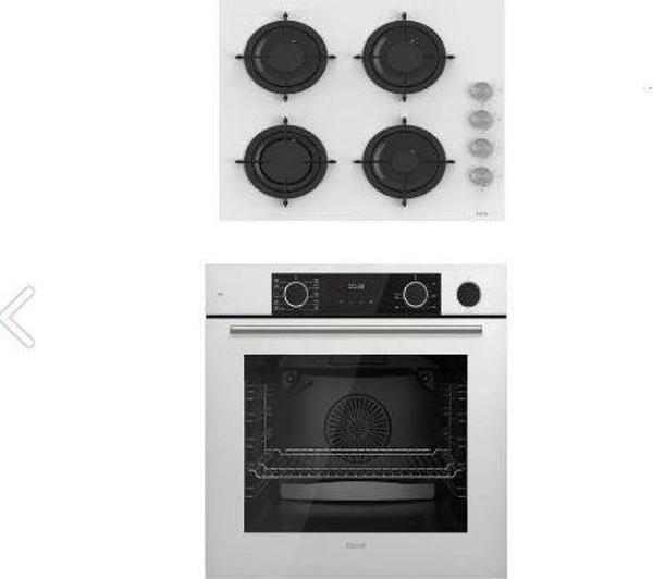 Ferre Fryart 2'li Beyaz Cam Ankastre Set - Image 1