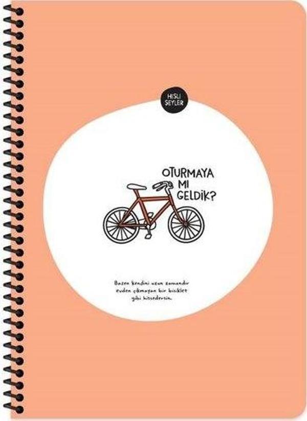 Hisli Şeyler A4 80Yp.Çiz.Spr.Stickerli Defter - Oturmaya Mı Geldik? - Image 1