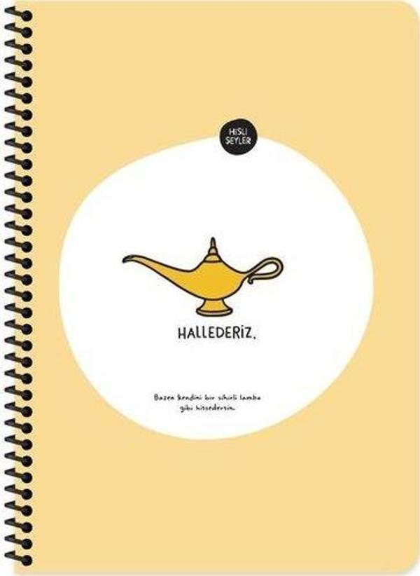 Hisli Şeyler A4 80Yp.Kar.Spr.Stickerli Defter - Hallederiz - Image 1