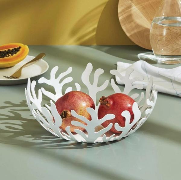 Alessi Mediterraneo Meyve Sepeti Beyaz 9,5x21 cm - Image 1