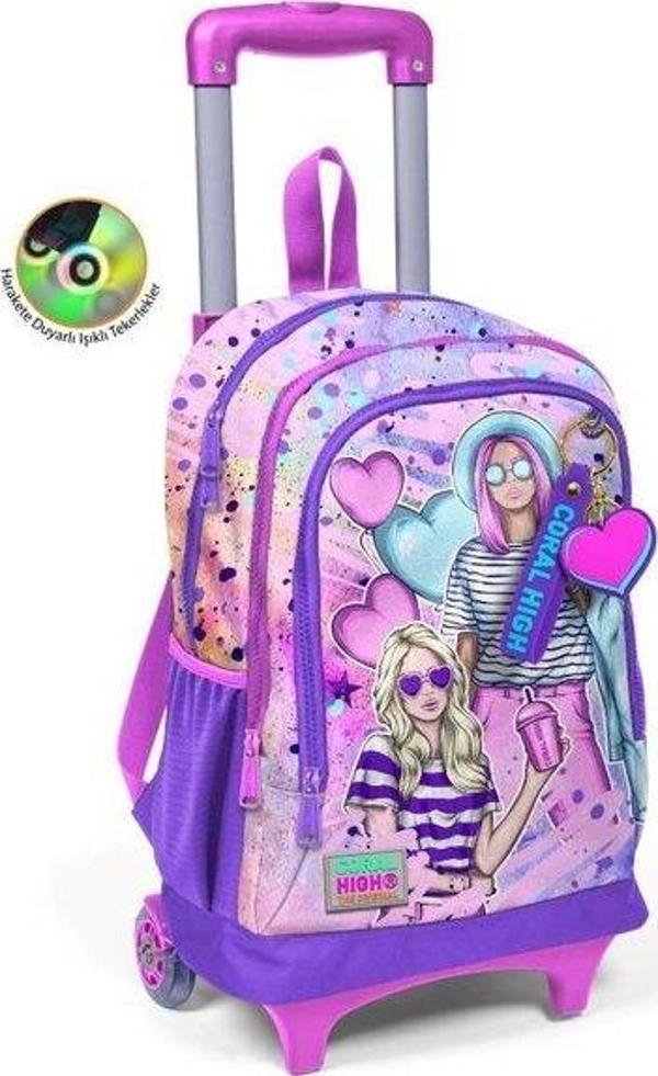Coral High Çekçek Sırt Çanta (Işıklı Tekerlek) 23955 - Image 1