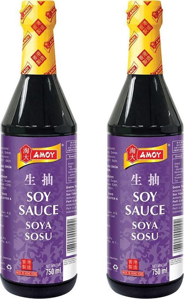 Amoy Soya Sosu 750 ml x 2 Adet - Image 1