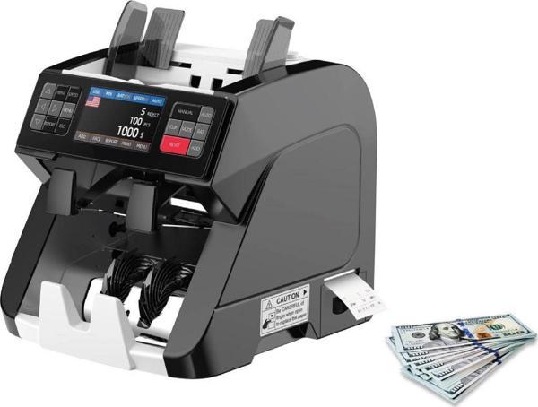 HeMeS PRO BLACK (Printer’lı)? Para Sayma Makinesi 25 Ülkeli 1+1 (Müşteri Ekranlı) - Image 1