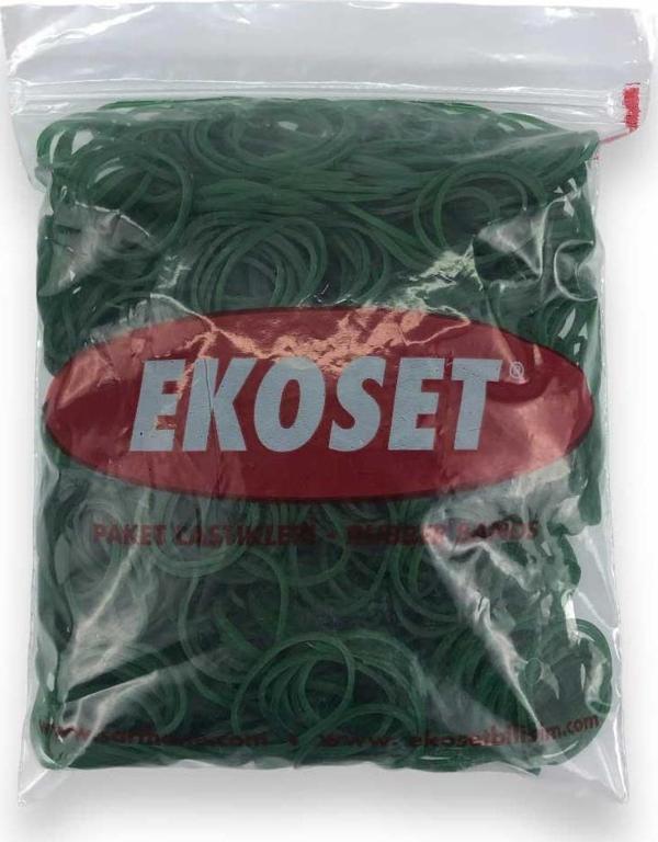 500 Adet Yeşil Küçük Paket Lastiği 40mm - Image 1