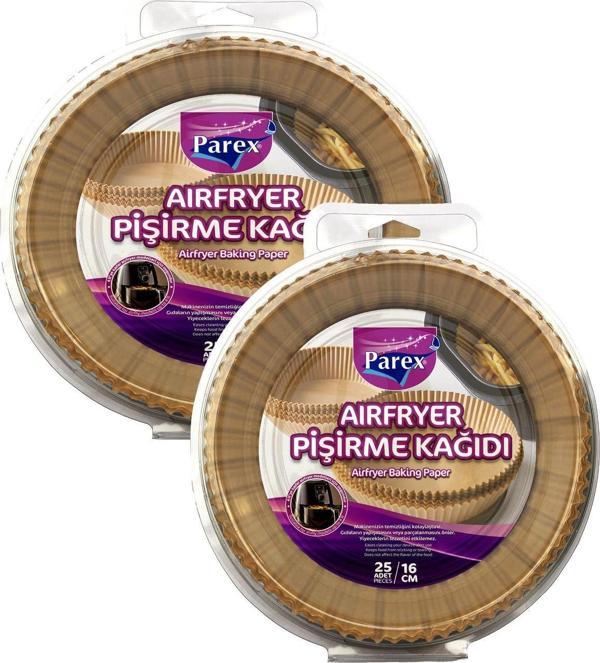 Parex Airfryer Pişirme Kağıdı Hava Fritözü Airfryer Firitözü Airfryer Yağsız Firitöz 50 Adet - Image 1