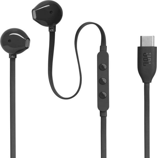 JBL Tune 305C Type-C Siyah Kablolu Mikrofonlu Kulak İçi Kulaklık - Image 1