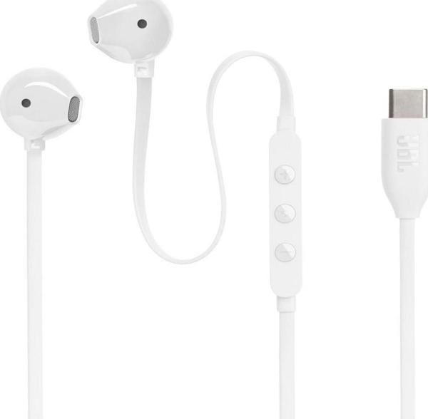 JBL Tune 305C Type-C Beyaz Kablolu Mikrofonlu Kulak İçi Kulaklık - Image 1