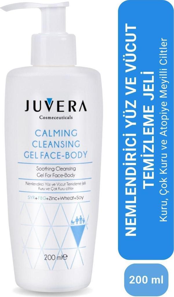 JUVERA CALMING CLEANSING GEL FACE-BODY 200ML - Image 1