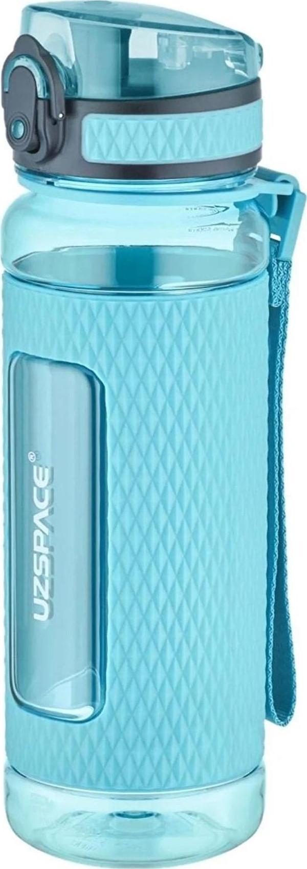 Uzspace 520ml Silikon Korumalı Kaydırmaz Gövde Tritan Su Matarası - Image 1