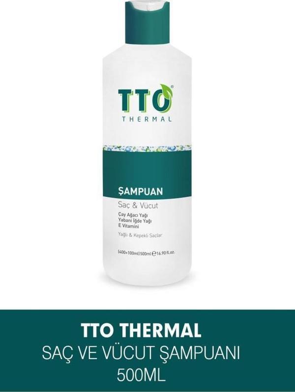 Tto Saç Ve Vücut Şampuanı 500 ml Beyaz (ÇAY AĞACI YAĞI / TEA TREE OIL) - Image 1