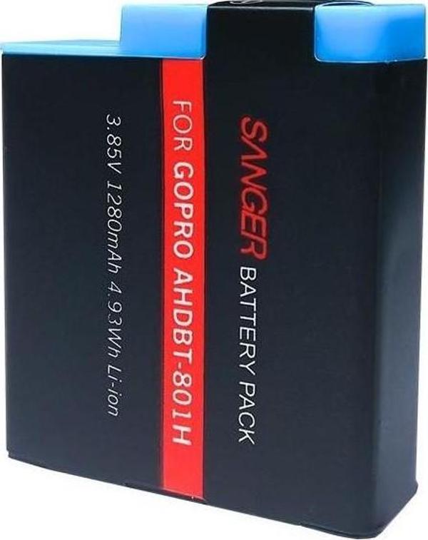 Sanger AHDBT-801H Gopro Hero8 Batarya - Image 1