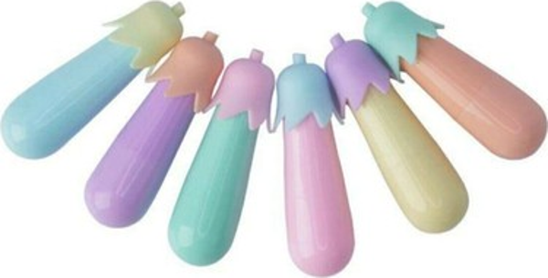 Pinco Fosforlu Kalem (İşaret Kalemi) 6 Renk Mini Patlıcan Dl-101 - Image 1