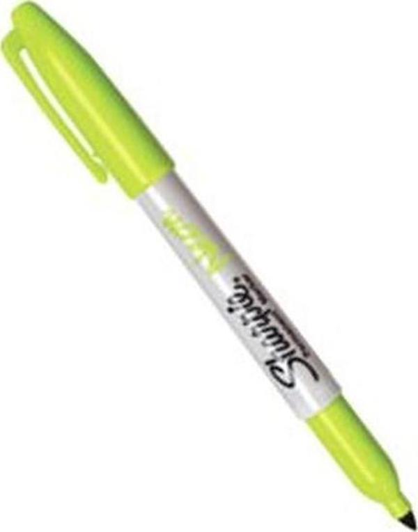 Sharpie Neon Permanent markör Fosforlu yesil 1881134 - Image 1