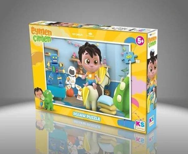 KS Games 100 Parça Eymen İle Çimen Puzzle Lisanslı Ürün - Image 1