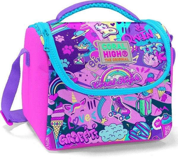 Coral High Grafiti Isı Yalıtımlı Beslenme Çantası - Kız Çocuk - Image 1