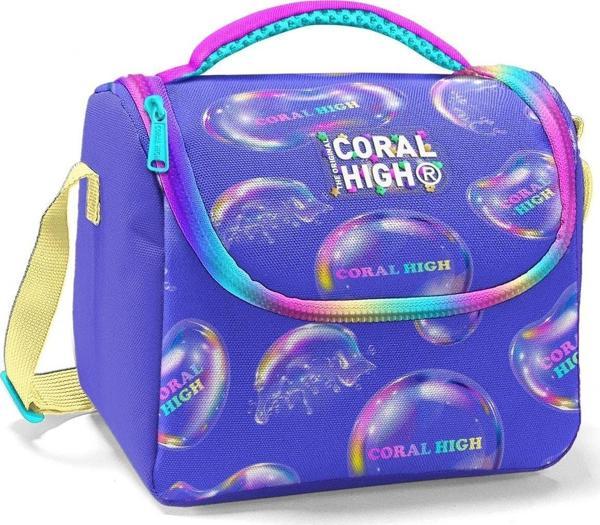 Coral High Lavanta Pembe Baloncuk Isı Yalıtımlı Beslenme Çantası - Kız Çocuk - Image 1