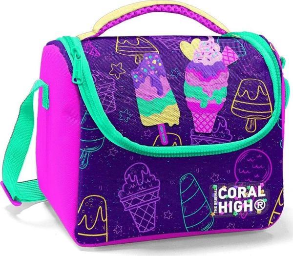 Coral High Mor Pembe Dondurma Isı Yalıtımlı Beslenme Çantası - Kız Çocuk - Image 1