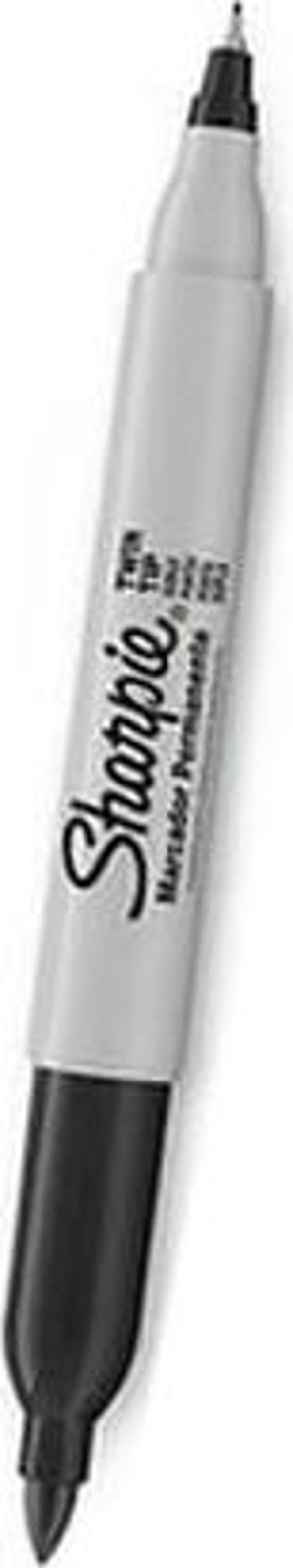 Sharpie Twin Çift Uçlu Permanent Siyah Markör - Image 1