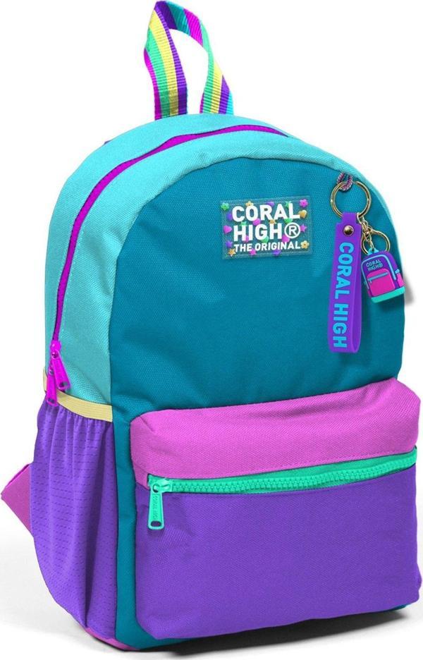 Coral High Pembe Pastel Renkli Mini Yuva Sırt Çantası - Kız Çocuk - Image 1