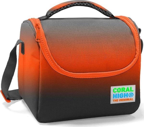 Coral High Siyah Turuncu Erkek Çocuk İlkokul Beslenme Çantası - Isı Yalıtımlı - Image 1