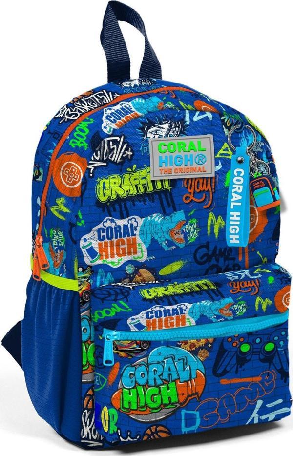 Coral High Saks Grafiti Mini Yuva Sırt Çantası - Erkek Çocuk - Image 1