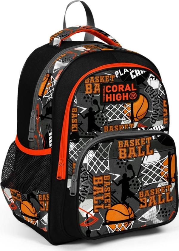 Coral High Siyah Basketbol İlkokul Okul Sırt Çantası - Erkek Çocuk - Image 1