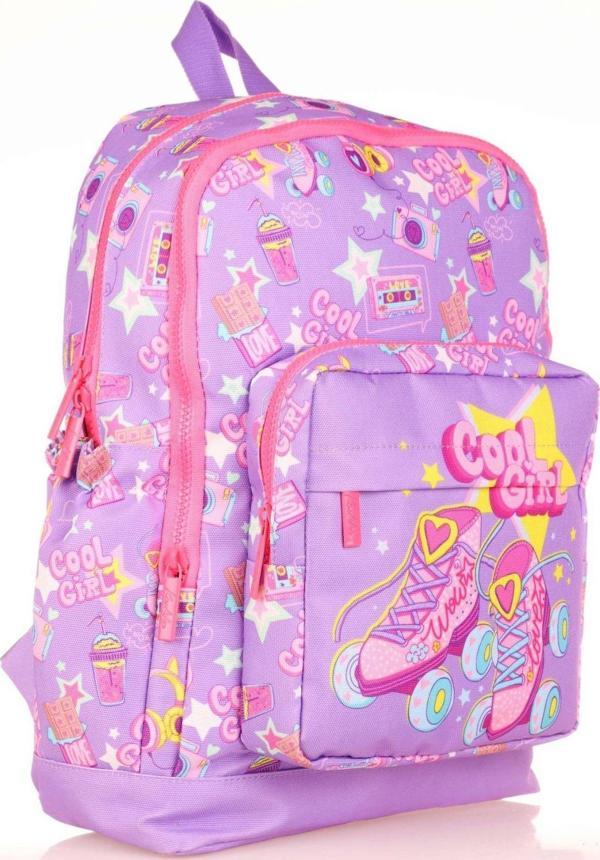Kaukko Kids Mor Kaykay Kız Çocuk Okul Sırt Çantası - Image 1