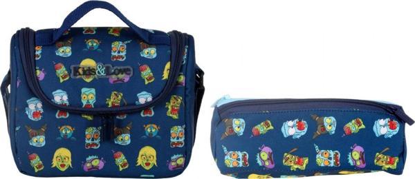 Kaukko Kids&Love Lacivert Zombie Beslenme Çanta Seti - Erkek Çocuk - Image 1