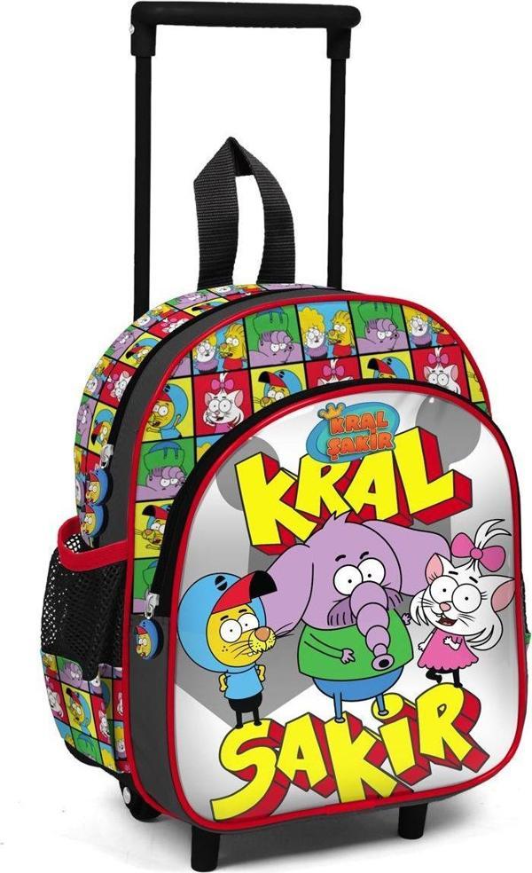 Kral Şakir Erkek Çocuk Çekçekli Anaokulu Çantası - Image 1