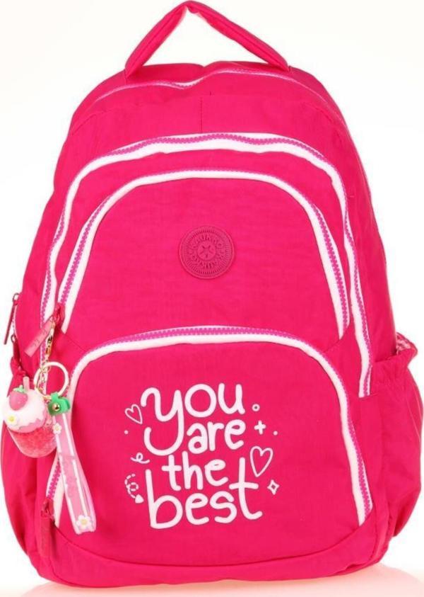 Kaukko Crazy Okul Sırt Çantası Pink K1679 - Image 1