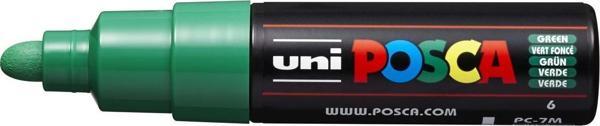 Uni-Ball Markör Boyama Kalemi Posca 4.5-5.5 Su Bazlı Poster Markörü Yeşil pc-7m (6 Lı Paket) - Image 1
