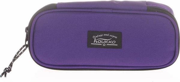 Kaukko Özel Bölmeli Kalem Çantası Koyu Mor K2366 - Image 1