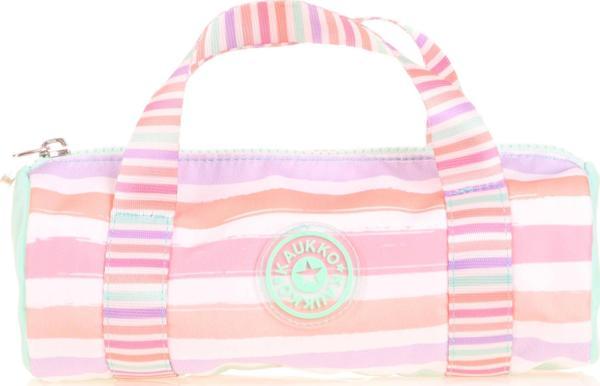 Kaukko Travel Double Stripe Kalem Çantası Mint K2600 - Image 1