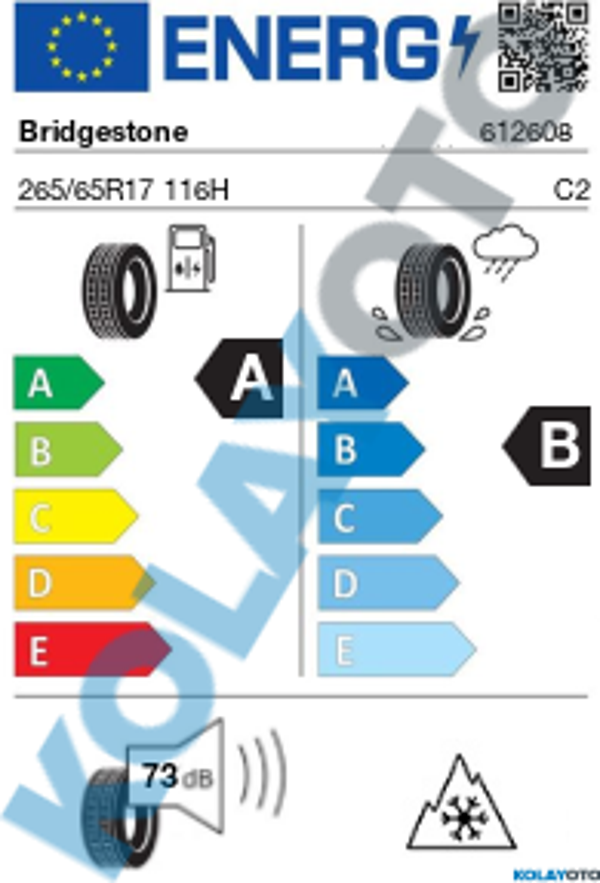 Bridgestone Blizzak LM005 265/65R17 116H XL (Kış) (2023) - Image 1