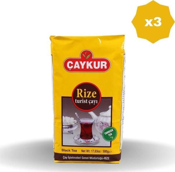 Çaykur Rize Turist Çay 500 Gr X 3 Adet - Image 1
