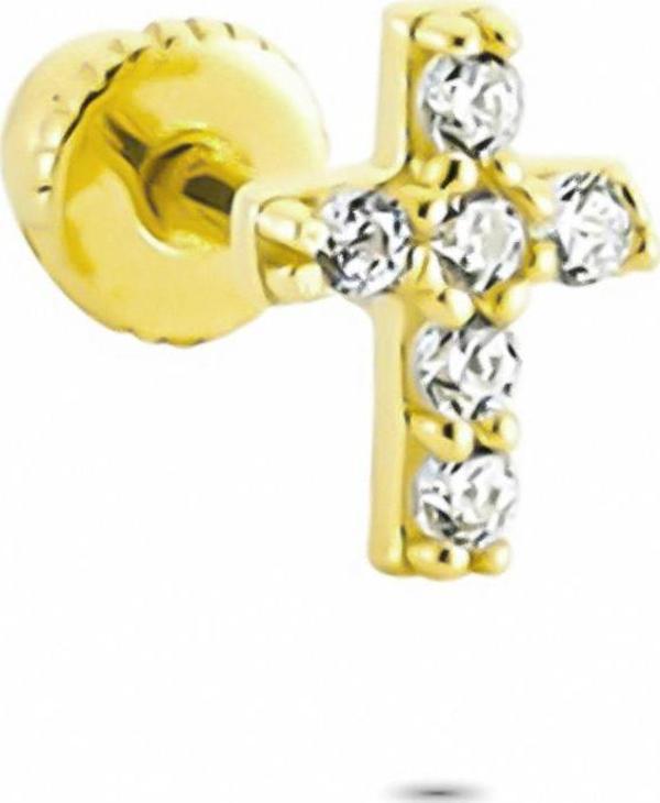 Glorria Altın Haç Helix Piercing - Image 1