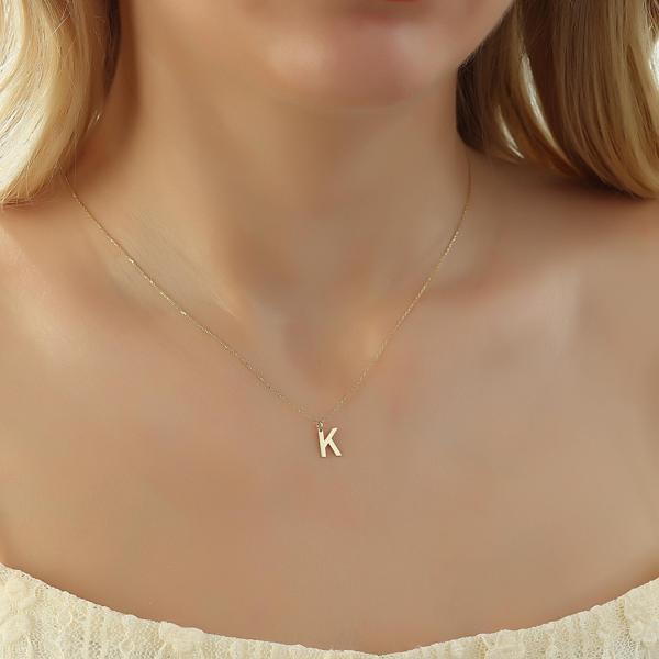 Glorria Altın K Harfi Kolye - Image 1