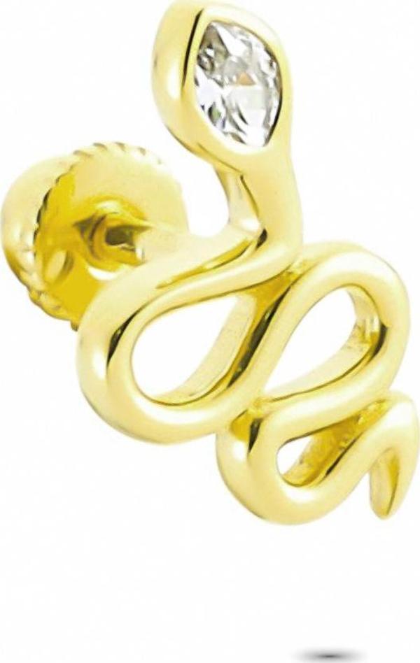 Glorria Altın Yılan Helix Piercing - Image 1