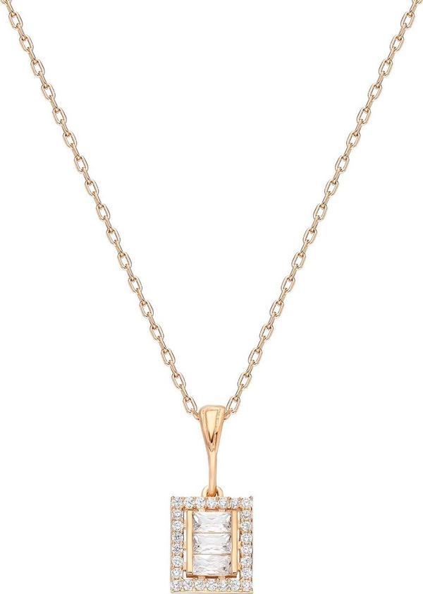 Glorria Gümüş Baget Taşlı Kolye - Image 1