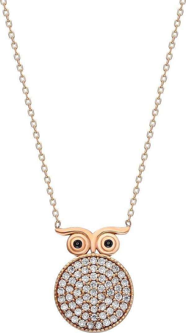 Glorria Gümüş Baykuş Kolye - Image 1